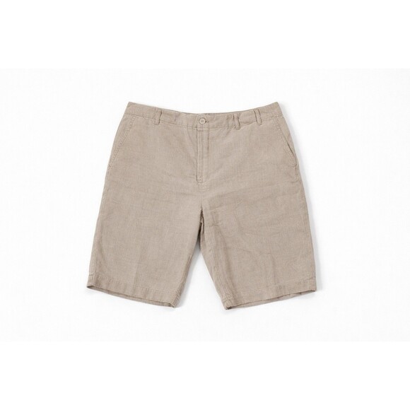 Linen Bermuda Shorts Bundle Womens 8 Summer Vacation Resort Charter Club Brown - Picture 4 of 7